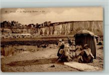 80460 Ault - La Plage et les Rochers - Badeleben ca 1918 AK