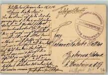 W2940 Wilhelmshaven Kaiserl. Marine Barackenlazarett Marineschiffspoststempel 1914
