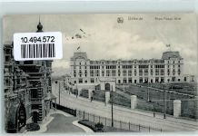 Ostende Oostende II. Komp. I. Matr.-Regt. 1. Marine-Div. Royal Palace Hotel Marineschiffspoststempel 1915 Gebrauchsspuren