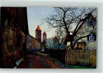 W8804 Dinkelsbühl Serie 149 Nr. 2767 , an der Stadtmauer, gute Erhaltung AK Nenke & Ostermaier
