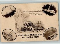 Journees Nationales de Juilett 1929 AK Motiv Frankreich
