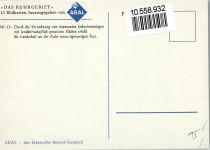 ARAL Nr. 11 "Das Ruhrgebiet" sehr gute Erhaltung Werbung Auto Künstlerkarte