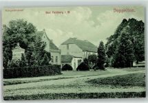 17258 O2082 Feldberg , Meckl Gebrauchsspuren Kriegerdenkmal Doppelton
