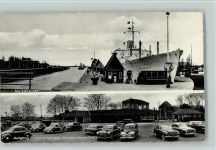 25541 W2212 Brunsbüttel - Schleusen Aufgang an den Schleusen Gustav-Meyer-Platz VW-Käfer 2-Bildaufnahme