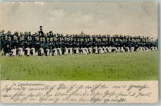 In Gefechtsformation AK Deutsches Heer WK I 1907