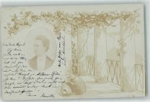 Frauenbild Fotomontage 1903 Privatfoto AK