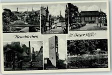 66538 W6680 Neunkirchen , Saar 1939 - Straße des 13.Januar Bahnhof Stummdenkmal Kriegerdenkmal Strandbad im Kasbruch
