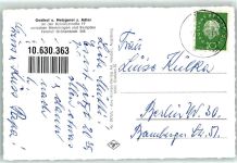 87787 W8941 Wolfertschwenden - Gasthaus-Metzgerei zum Adler Gastraum Kirche St. Vitus
