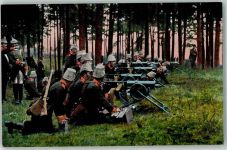Militär Österreich Maschinengewehr in Stellung AK Artillerie WK I