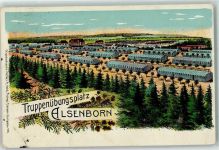 Elsenborn 1911 Lithographie Truppenübungsplatz
