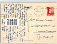 Briefmarkenabb. King of Danmark , King of Norway and King of Sweden Sabena 1954