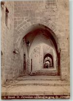 Jerusalem Gebrauchsspuren Straße um 1890 Foto keine AK