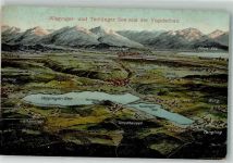 83329 W8221 Waging a. See - sign. Felle, E. Vogelschau Waginger und Tachinger See