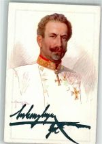 sign. Brüch Otto Erzherzog Eugen v. Österreich-Teschen Dem. k. u. k. Kriegsfürsorgeamt Adel Österreich Künstlerkarte