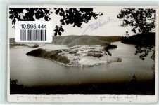 34497 W3540 Korbach Foto AK Landpoststempel Scheid Halbinsel Edersee