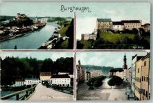 84489 W8263 Burghausen , Salzach - Hauptplatz Burg