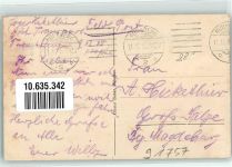 91757 W8830 Treuchtlingen 1915 Gebrauchsspuren Feldpost WK I