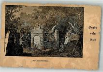 Prag Praha Anno 1840 Jüdischer Friedhof