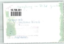57612 W5231 Kroppach , Westerw FOTO KEINE AK Gasthaus Hirsch Ort handschriftlich