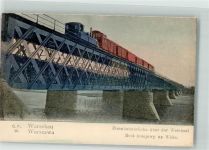 Warschau Warszawa - Eisenbahn Brücke über die Weichsel