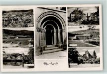 71540 W7157 Murrhardt - Freibad Murrhardter Stadtsee Walterichs-Kapelle Marktplatz mit Rathaus Walterichs Schule Walterichs Kirche