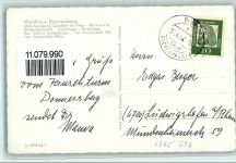 67814 W6765 Dannenfels , Pfalz - Waldhaus Donnersberg Tiergehege Hirsch Rehe Turm 3-Bidlaufnahme
