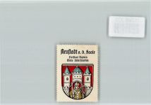 97616 W8740 Bad Neustadt a d Saale - Vignette Wappen Kaffee Hag ca 1920-1940