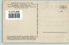 57548 W5242 Freusburg - Jugendburg Freusburg an der Sieg Innenaufnahme Speisesaal
