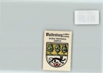 74638 W7112 Waldenburg , Württ - Vignette Wappen Kaffee Hag ca 1920-1940