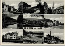 38723 W3370 Rhüden - Frankfurter Straße An der Nette Blick zur Kirche Schlörbachteiche Gesamtansicht Blick auf Freiheit und Kolonie St. Georg-Schule Badeanstalt Bahnhof Mehrfachaufnahme