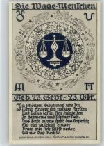 Waage ca 1936 AK Sternzeichen