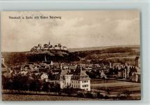 97616 W8740 Bad Neustadt a d Saale - Ortsansicht mit Ruine Salzburg