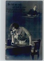 Du bist mir nah und doch so fern - Foto AK Verlag EAS - Liebe Poesie Telefon