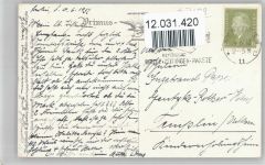 Lass mich bloss nicht sitzen - Kind sitzt auf einem Koffer Attwell, M. L. 1932 Künstlerkarte