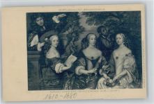 Gemälde von Adriaen Hannemann - Musizierende Gesellschaft anno 1610-1680 AK Musik 1900