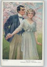 Nr. 395 - "Sag doch endlich ja! Liebe Poesie Fisher, B. Künstlerkarte