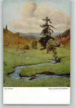 Bruckmann Nr. 46 - Das wandernde Bächlein Thoma, H. Künstlerkarte