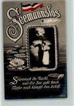 Seemannslos Serie 3415-4 Foto AK Seerosen Matrosenliebe