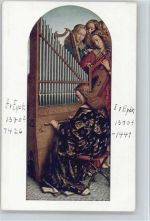 Musizierende Engel und Stand-Orgel Kirchenorgel