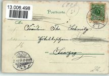 65385 W6220 Assmannshausen Lithographie Sektkühler Römer Wein Katze Weinreben Denkmal