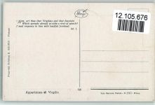 Serie Nr. 620 - Verlag Sborgi - Apparizione di Virgilio , christliches Verlag Lithographie / Prägedruck