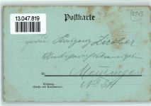 87727 W8943 Babenhausen , Schwab Mondschein Gruss aus - Stockflecken