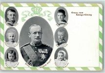 Friedrich August Königs-Einzug AK Gute Erhaltung Adel Sachsen
