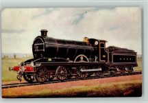 Hull and Barnsley Railway - Express Nr. 38 AK Lokomotive Künstlerkarte