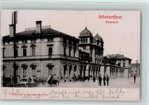 Winterthur Bahnhof, gute Erhaltung AK Bahnhof 1902 Foto AK