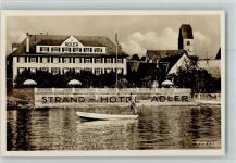 88709 W7759 Hagnau am Bodensee 1937 Foto AK Strand Hotel Adler , gute Erhaltung AK