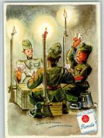 Ronde Zigaretten beim Militär, Kartenspiel Skat AK Zigarette 1940