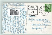 51545 W5220 Waldbröl 1959 - Pension Haus Wiesengrund AK