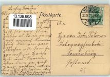 24937 W2390 Flensburg 1911 - Blick von Duburg