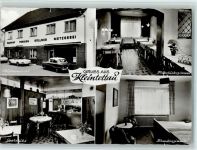 96355 W8648 Kleintettau Foto AK Gasthof Meztgerei Söllner mit Innenansichten, sehr gute Erhaltung AK